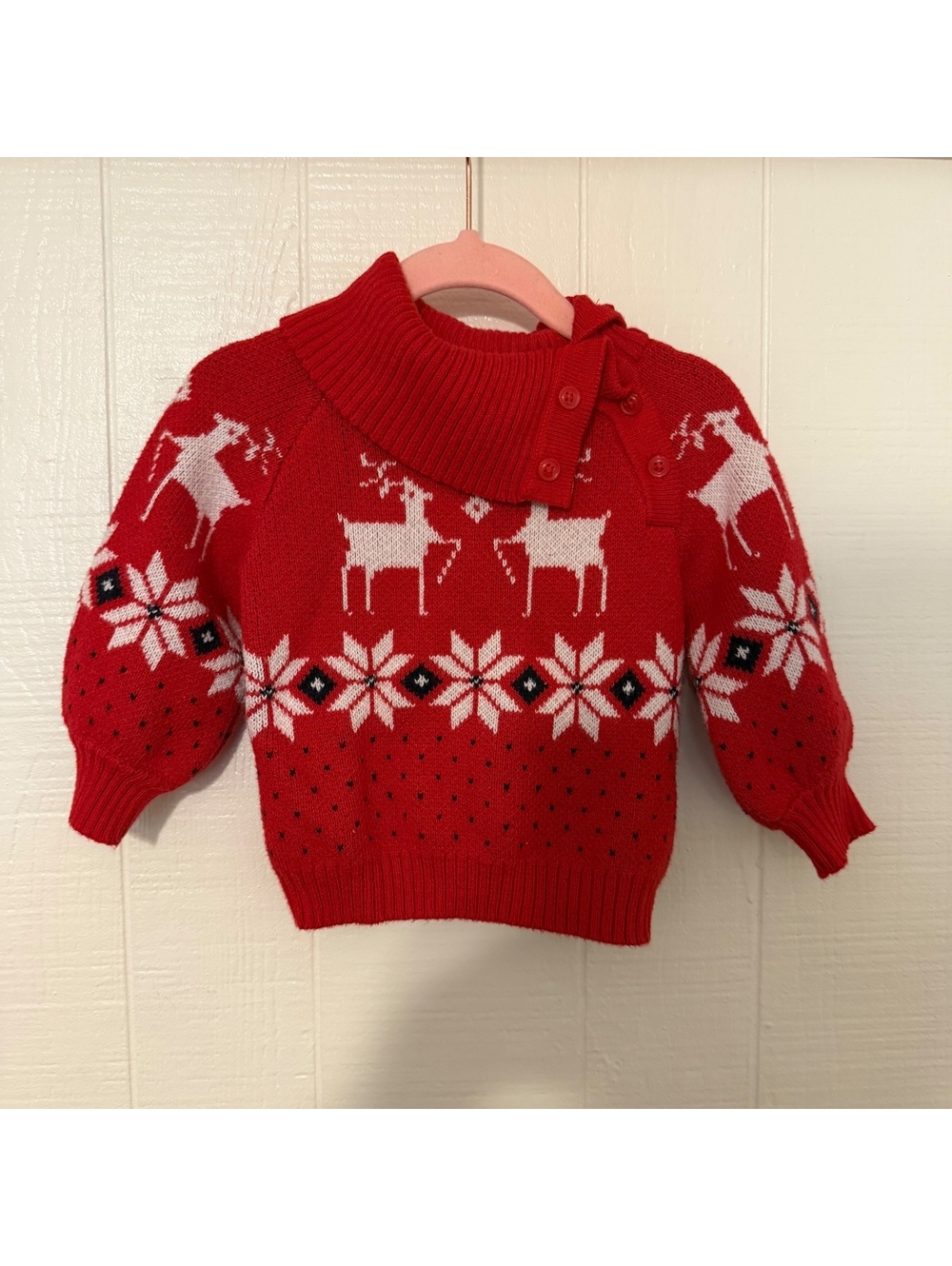 Janie and Jack holiday winter sweater 12-18m